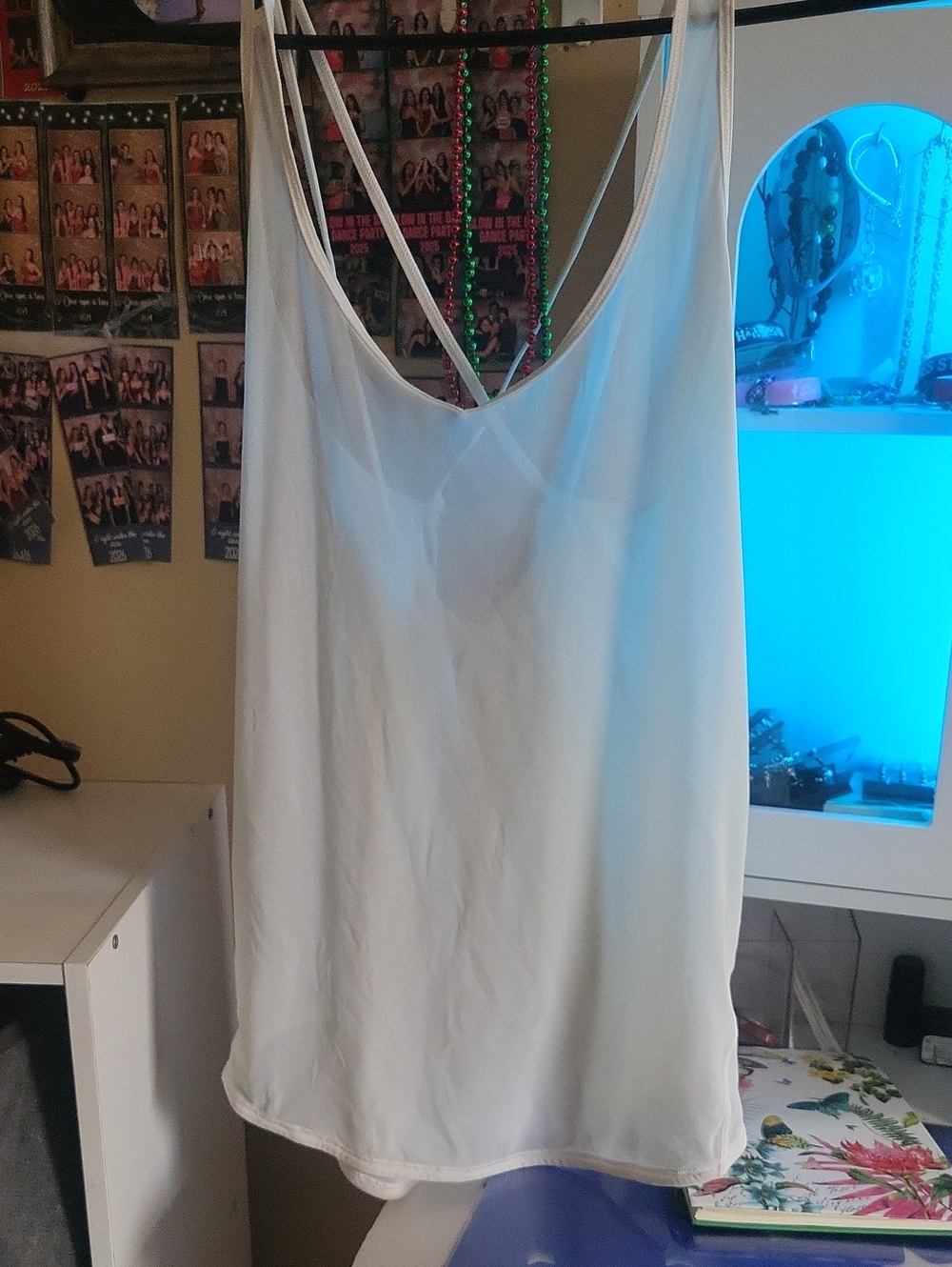 LuluLemon White Strappy Sleep Tank – Lightweight Camisole